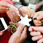 6포트 오디오 분배기 헤드폰 커넥터, 휴대폰, 태블릿, 헤드폰, MP3 플레이어, 자동차/가정용 스테레오 등과 호환