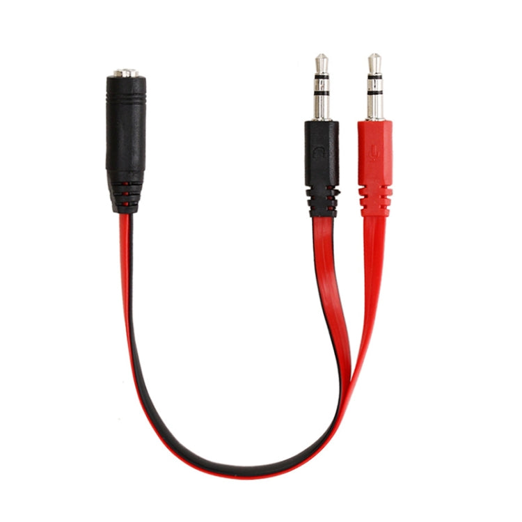 누들 스타일 3.5mm 잭 마이크 + 이어폰 케이블 PC / 노트북용, 길이: 22cm