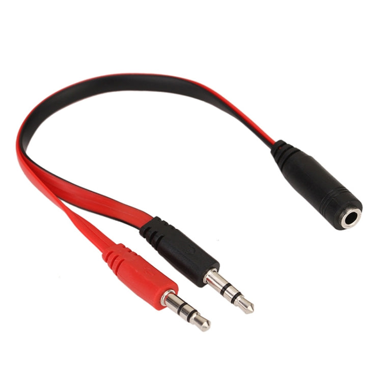 누들 스타일 3.5mm 잭 마이크 + 이어폰 케이블 PC / 노트북용, 길이: 22cm