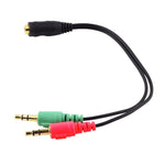 17cm 3.5mm 잭 마이크로폰 + 이어폰 케이블, 휴대폰, 태블릿, 헤드폰, MP3 플레이어, 자동차/가정용 스테레오 등과 호환