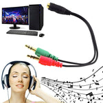 17cm 3.5mm 잭 마이크로폰 + 이어폰 케이블, 휴대폰, 태블릿, 헤드폰, MP3 플레이어, 자동차/가정용 스테레오 등과 호환