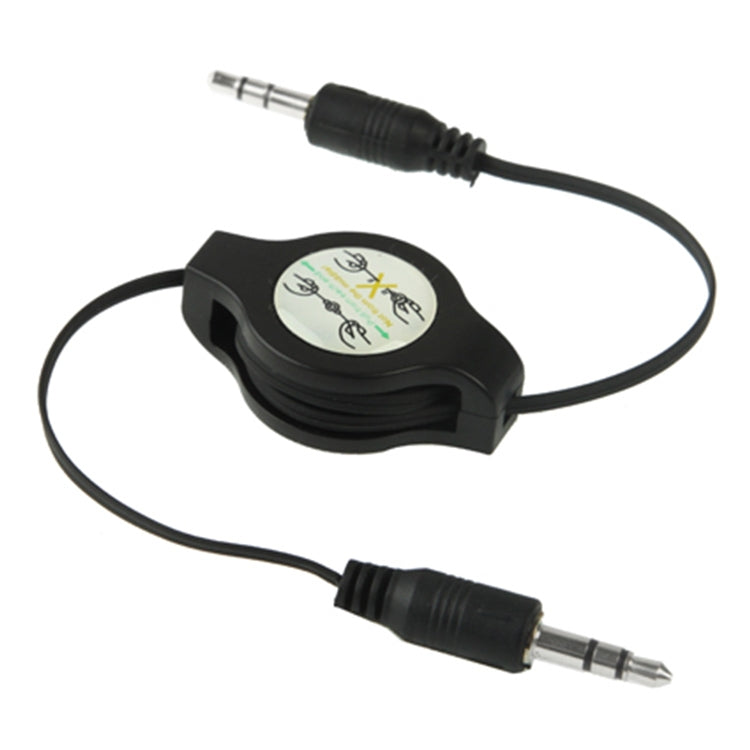 3.5mm 수납형 Aux 오디오 케이블, 휴대폰, 태블릿, 헤드폰, MP3 플레이어, 자동차/가정용 스테레오 등과 호환, 길이: 11cm ~ 80cm