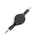 3.5mm 수납형 Aux 오디오 케이블, 휴대폰, 태블릿, 헤드폰, MP3 플레이어, 자동차/가정용 스테레오 등과 호환, 길이: 11cm ~ 80cm