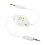 3.5mm 수납형 Aux 오디오 케이블, 휴대폰, 태블릿, 헤드폰, MP3 플레이어, 자동차/가정용 스테레오 등과 호환, 길이: 11cm ~ 80cm