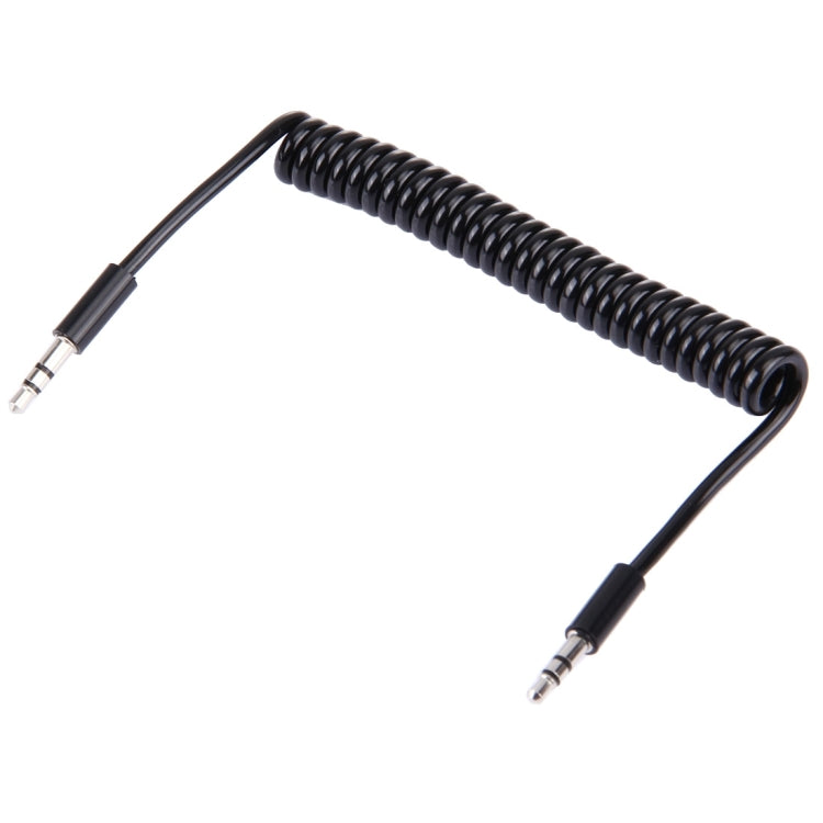 스프링 코일 3.5mm Aux 케이블, 휴대폰, 태블릿, 헤드폰, MP3 플레이어, 자동차/가정용 스테레오 등과 호환, 길이: 15cm ~ 170cm