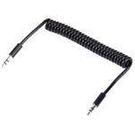 스프링 코일 3.5mm Aux 케이블, 휴대폰, 태블릿, 헤드폰, MP3 플레이어, 자동차/가정용 스테레오 등과 호환, 길이: 15cm ~ 170cm