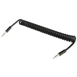 스프링 코일 3.5mm Aux 케이블, 휴대폰, 태블릿, 헤드폰, MP3 플레이어, 자동차/가정용 스테레오 등과 호환, 길이: 20cm ~ 80cm