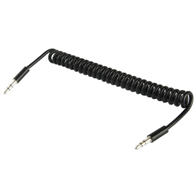 스프링 코일 3.5mm Aux 케이블, 휴대폰, 태블릿, 헤드폰, MP3 플레이어, 자동차/가정용 스테레오 등과 호환, 길이: 20cm ~ 80cm