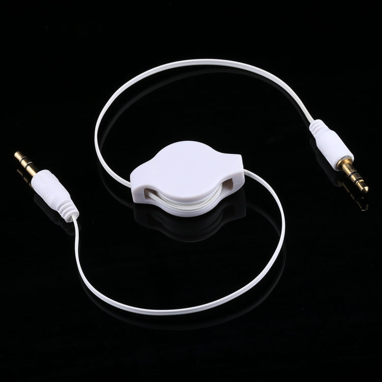 Aux 오디오 케이블 3.5mm 수-수 수납형 코드, 휴대폰, 태블릿, 헤드폰, MP3 플레이어, 자동차/가정용 스테레오 등과 호환, 길이: 11cm ~ 80cm