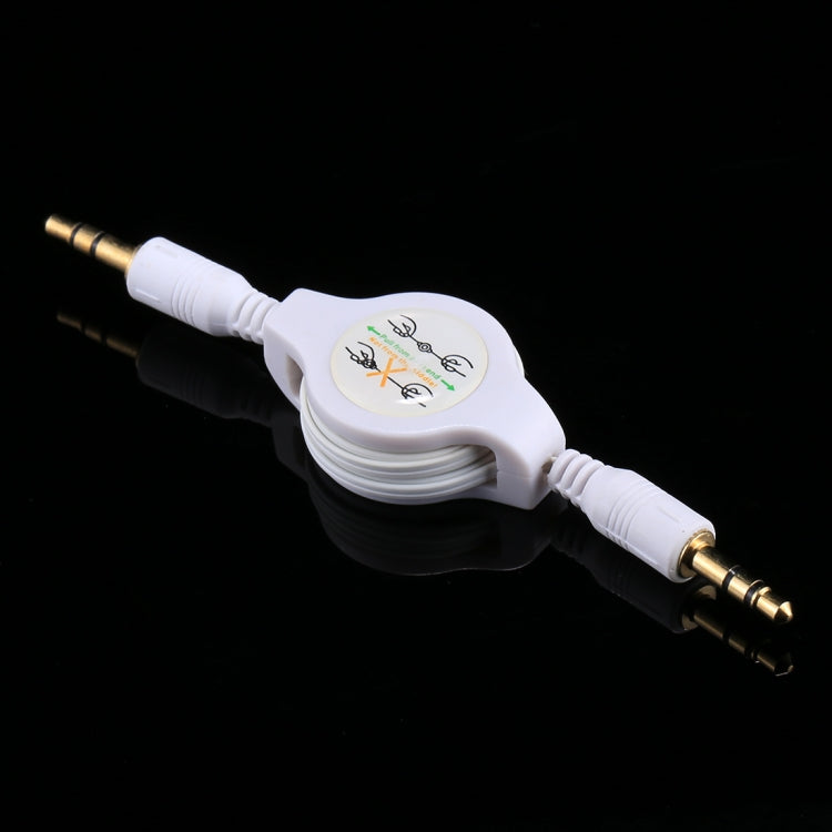 Aux 오디오 케이블 3.5mm 수-수 수납형 코드, 휴대폰, 태블릿, 헤드폰, MP3 플레이어, 자동차/가정용 스테레오 등과 호환, 길이: 11cm ~ 80cm