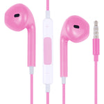 EarPods 유선 헤드폰 이어버드, 유선 컨트롤 및 마이크 포함, 화이트, 로즈 골드, 레드, 블루, 블랙, 그린, 오렌지, 마젠타