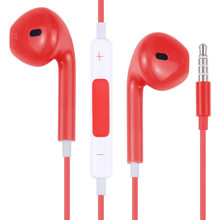 EarPods 유선 헤드폰 이어버드, 유선 컨트롤 및 마이크 포함, 화이트, 로즈 골드, 레드, 블루, 블랙, 그린, 오렌지, 마젠타
