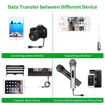 USB 암컷 to 8핀 수컷 OTG 어댑터 케이블, iOS 10.2 이하 지원, 길이: 18cm