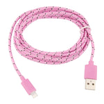 아이폰, 아이패드용 3m 나일론 망 스타일 USB 데이터 전송 충전 케이블