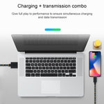 아이폰, 아이패드용 3m 나일론 망 스타일 USB 데이터 전송 충전 케이블