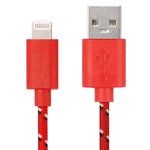 아이폰, 아이패드용 2m 나일론 망 USB 데이터 전송 충전 케이블