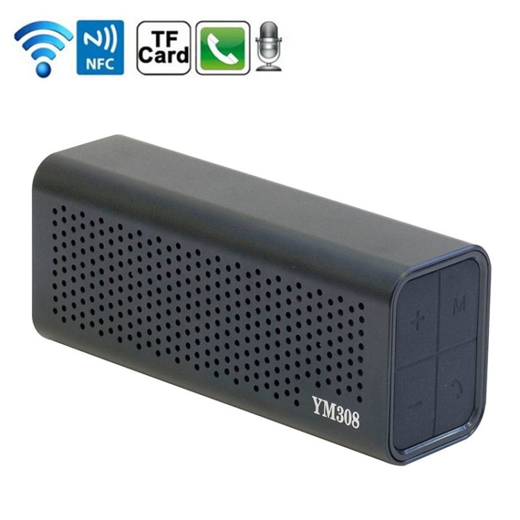 YM-308 휴대용 충전식 NFC 블루투스 스피커, TF 카드 지원