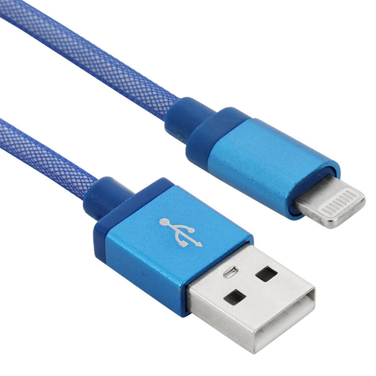 네트 스타일 금속 헤드 8핀 to USB 데이터 / 충전 케이블, 케이블 길이: 1m