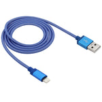 네트 스타일 금속 헤드 8핀 to USB 데이터 / 충전 케이블, 케이블 길이: 1m