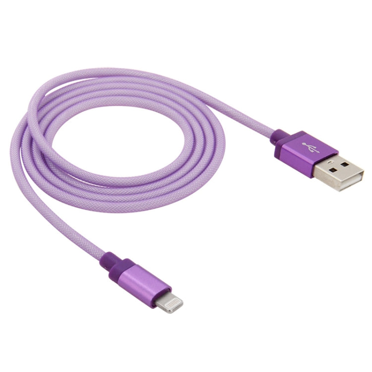 네트 스타일 금속 헤드 8핀 to USB 데이터 / 충전 케이블, 케이블 길이: 1m