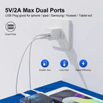 2포트 5V 2A USB 충전기 어댑터