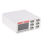 WLX-899 30W USB 충전기 5V 6A 출력 3.5A 최대 고속 6포트 USB 충전기 디지털 디스플레이 및 1.5m 케이블 포함, WLX-899
