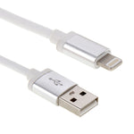 네트 스타일 금속 헤드 8핀 to USB 데이터 / 충전 케이블, 케이블 길이: 25cm