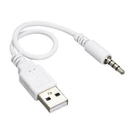 USB to 3.5mm 잭 데이터 동기화 및 충전 케이블 iPod Shuffle 1세대 / 2세대 / 3세대용, 길이: 15.5cm