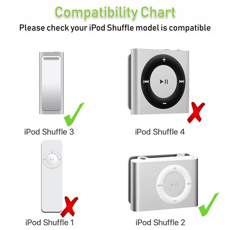 USB to 3.5mm 잭 데이터 동기화 및 충전 케이블 iPod Shuffle 1세대 / 2세대 / 3세대용, 길이: 15.5cm