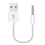 JW-SM1 USB to 3.5mm 잭 데이터 동기화 및 충전 케이블 iPod shuffle 1세대 / 2세대 / 3세대 / 4세대 / 5세대 / 6세대용, 길이: 10cm