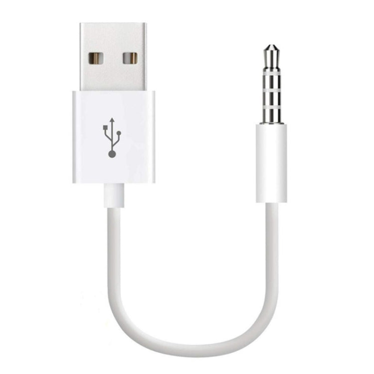 JW-SM1 USB to 3.5mm 잭 데이터 동기화 및 충전 케이블 iPod shuffle 1세대 / 2세대 / 3세대 / 4세대 / 5세대 / 6세대용, 길이: 10cm