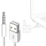 JW-SM1 USB to 3.5mm 잭 데이터 동기화 및 충전 케이블 iPod shuffle 1세대 / 2세대 / 3세대 / 4세대 / 5세대 / 6세대용, 길이: 10cm