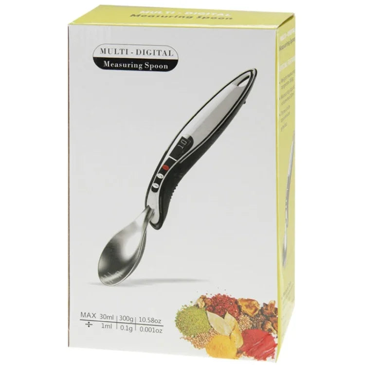 1ml / 30ml 0.1g / 300g LCD 다중 디지털 계량 스푼, 0.1g/300g 실버
