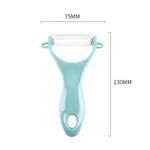 T자형 세라믹 피부 필러 내구성 ABS 손잡이, 랜덤 색상 배송, T자형 필링 나이프