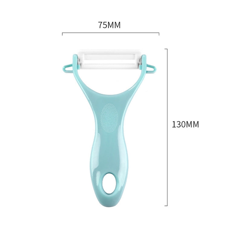 T자형 세라믹 피부 필러 내구성 ABS 손잡이, 랜덤 색상 배송, T자형 필링 나이프