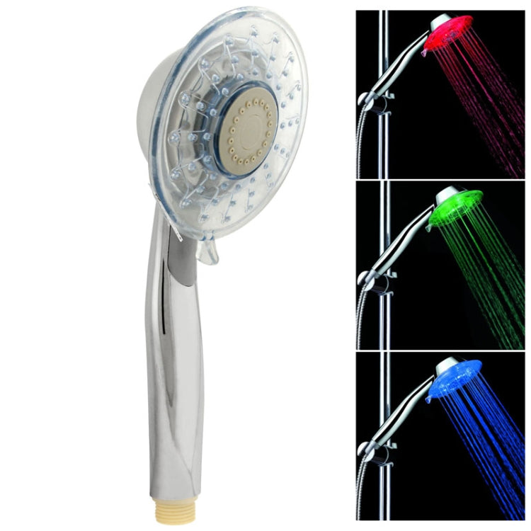온도 감지 3색 (녹색 / 파랑 / 빨강) LED 샤워기 헤드, 배터리 없음, SDS-A3