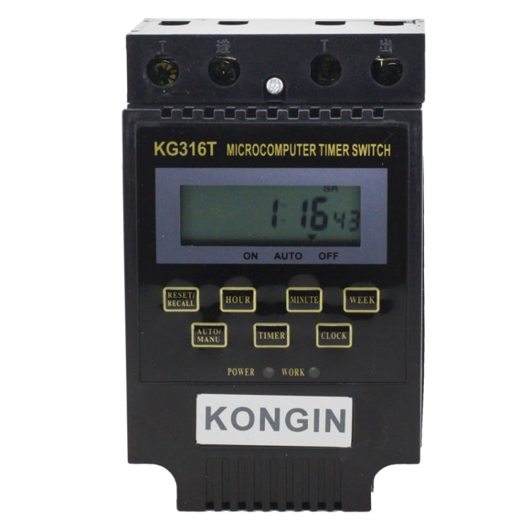 KG316T 12V LCD 디지털 디스플레이 마이크로컴퓨터 타이머 제어 스위치, 12V