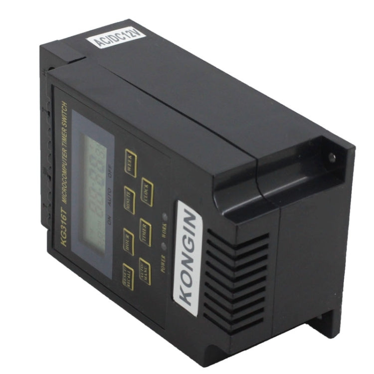 KG316T 12V LCD 디지털 디스플레이 마이크로컴퓨터 타이머 제어 스위치, 12V