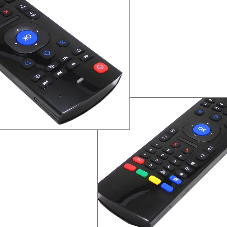 MX3 에어 마우스 무선 2.4G 리모컨 키보드, 안드로이드 TV 박스 / 미니 PC용 브라우저 단축키 포함, 에어 마우스