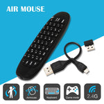 C120 T10 플라이 에어 마우스 2.4GHz 충전식 무선 키보드 리모컨 Android TV 박스 / PC용, 무선 키보드