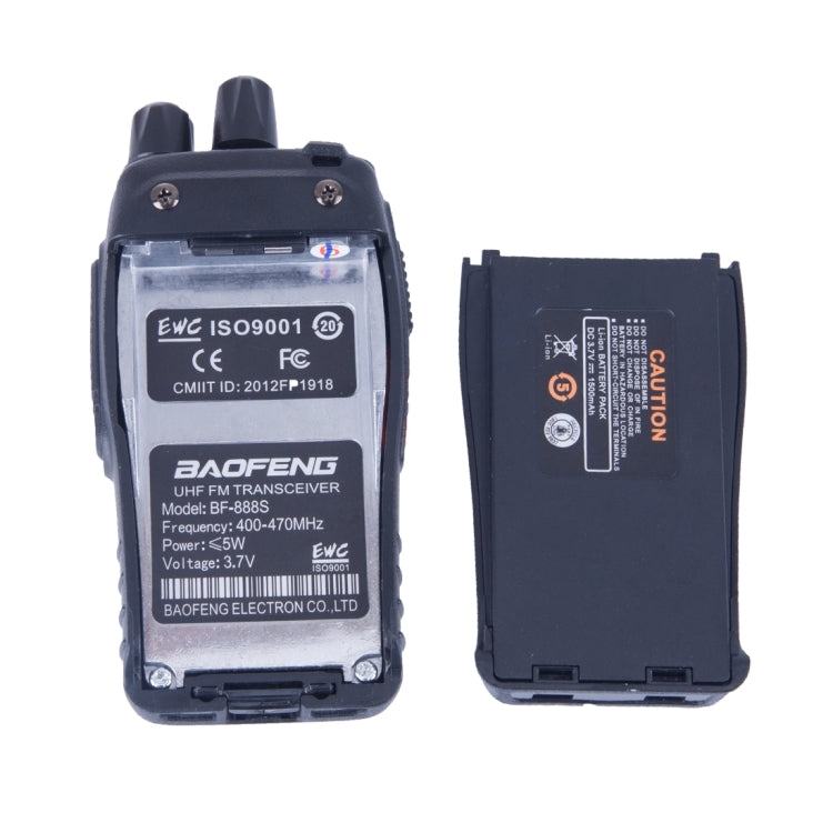 2개 세트 BAOFENG BF-888S 휴대용 CB 라디오 워키토키 Retevis UHF 5W 16채널 라디오 FM 트랜시버