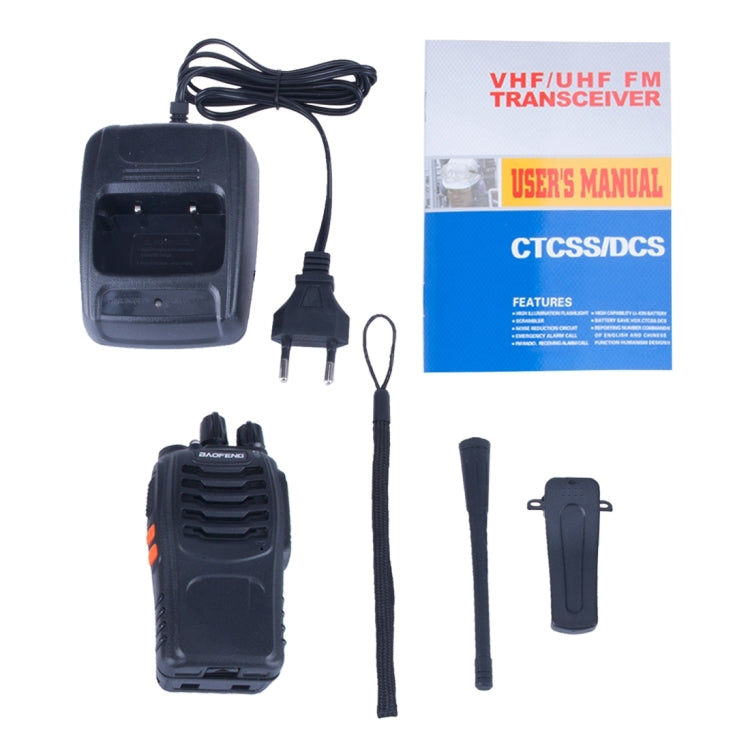 2개 세트 BAOFENG BF-888S 휴대용 CB 라디오 워키토키 Retevis UHF 5W 16채널 라디오 FM 트랜시버