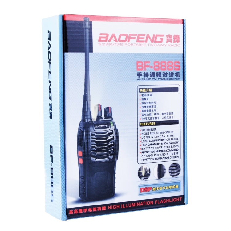 2개 세트 BAOFENG BF-888S 휴대용 CB 라디오 워키토키 Retevis UHF 5W 16채널 라디오 FM 트랜시버