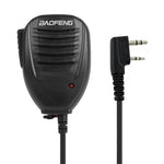 Baofeng 클립형 스피커 마이크, 워키토키용, 3.5mm + 2.5mm 이어폰 + 마이크 플러그, 마이크