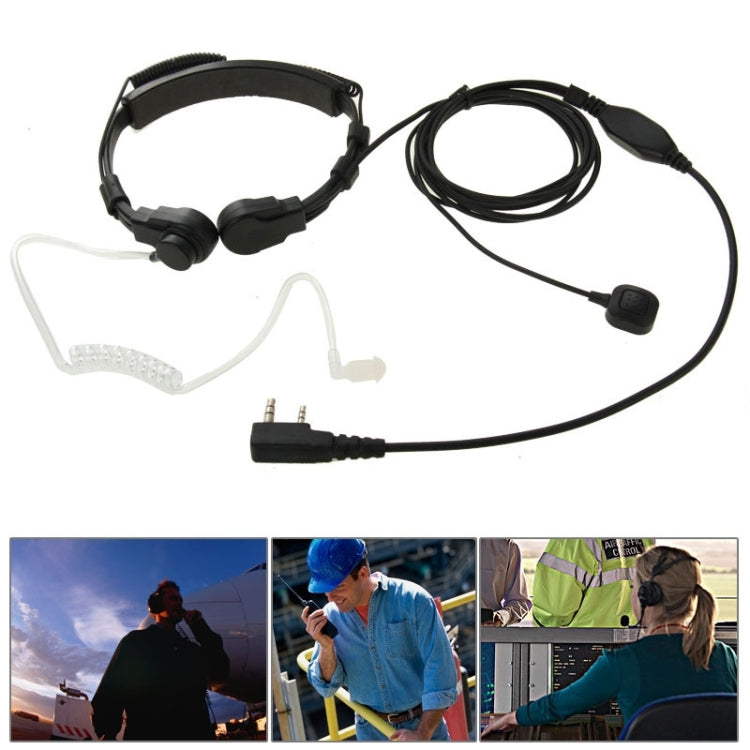 목소리 제어 트랜시버 이어피스 헤드셋 워키토키용, 3.5mm + 2.5mm 플러그