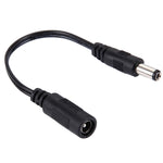 5.5 x 2.1mm DC 암컷 to 5.5 x 2.5mm DC 수컷 노트북 어댑터용 전원 커넥터 케이블, 길이: 15cm, 5.5 x 2.5mm 수컷