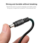 4.0 x 1.7mm DC 수컷 노트북 어댑터용 전원 케이블, 길이: 1.2m