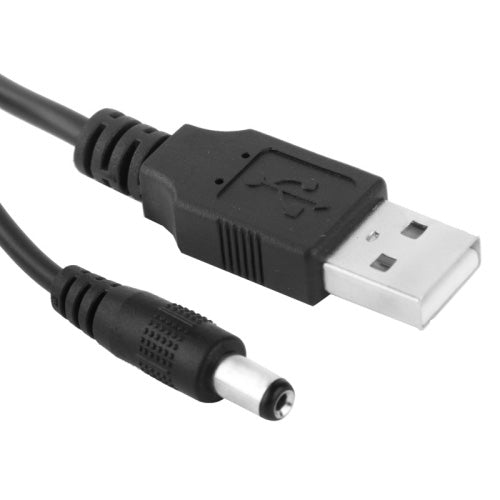 USB 수컷 to DC 5.5 x 2.1mm 전원 케이블, 길이: 1m, USB 수컷 (길이: 1m)