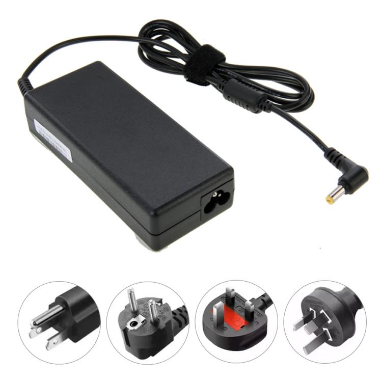 PA-1750-04 90W 19V 4.74A 미니 AC 어댑터 Acer / Toshiba 노트북용, 출력 팁: 5.5mm x 1.7mm