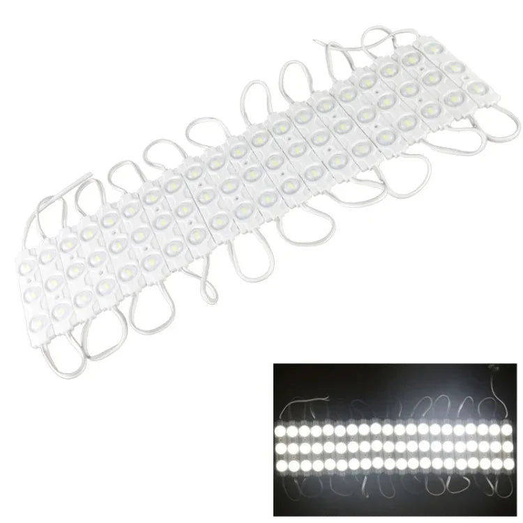 180도 20 x 3-LED SMD 5730 볼록 고온 백색광 LED, DC 12V, S-LED-0395W, S-LED-0395WW